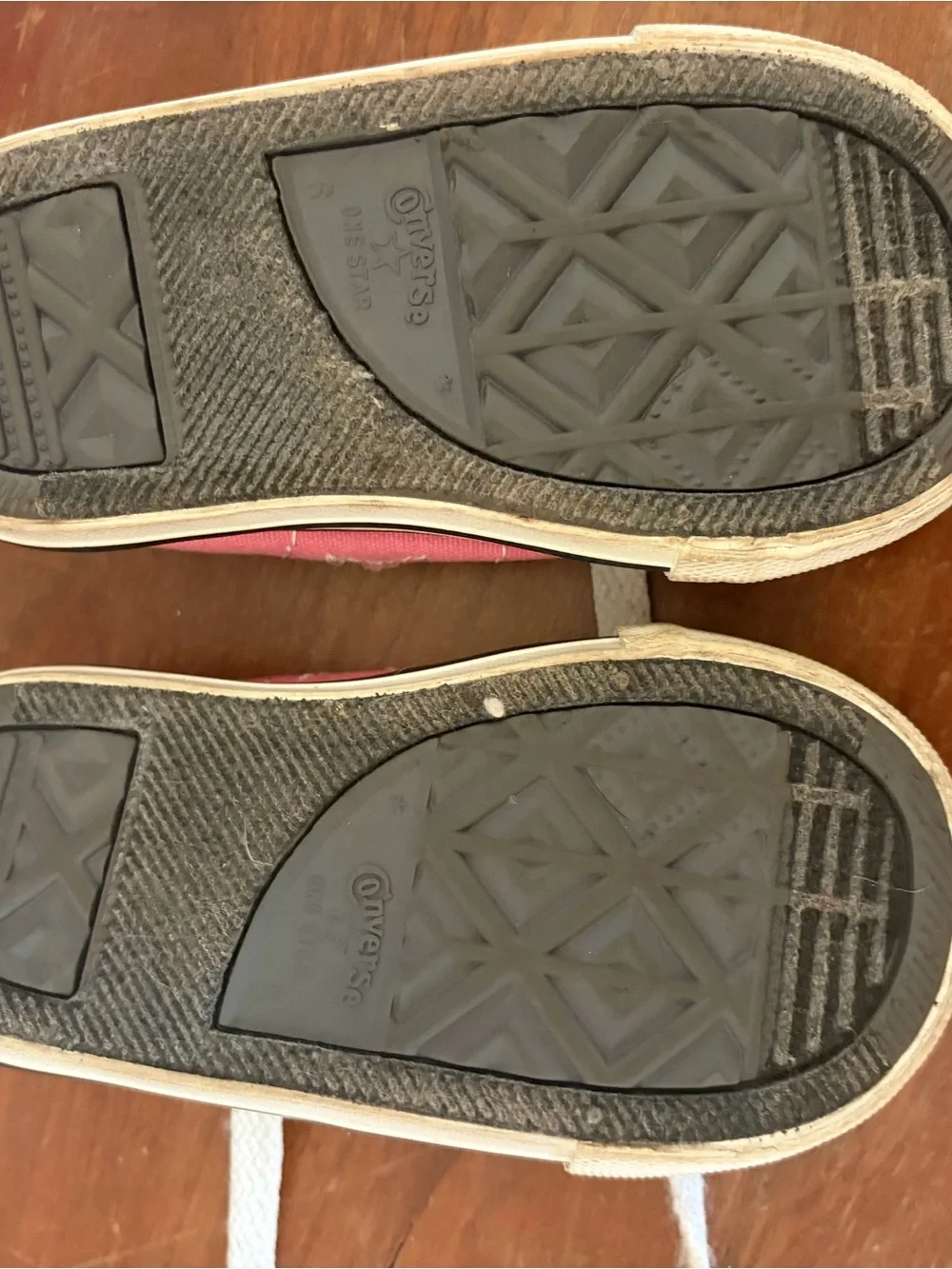 Converse Kids Baby Pink Canvas Lace-Up Sneakers with White Accents 6
